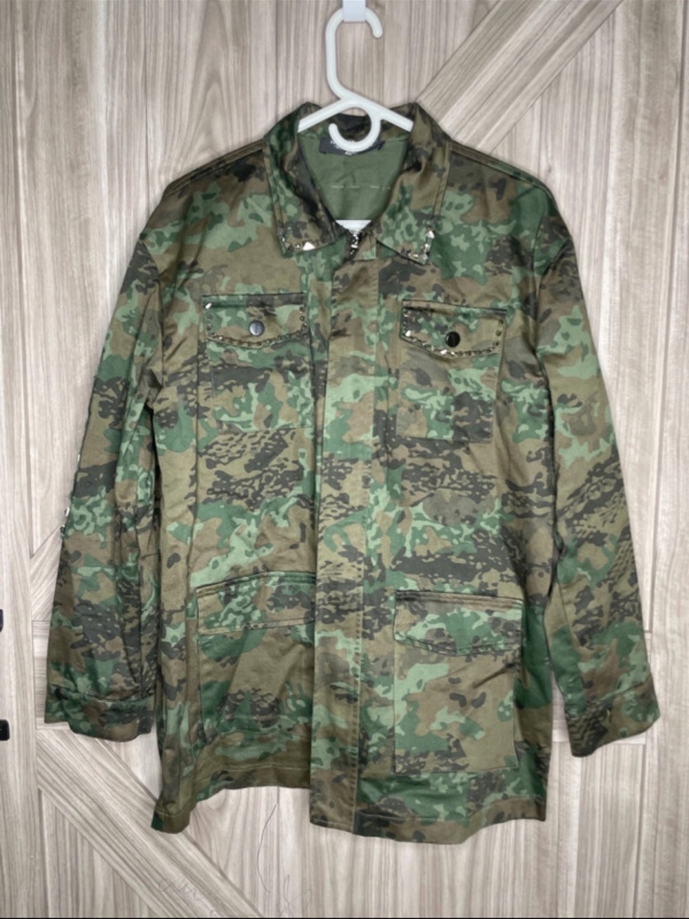 Women’s Utility Field Jacket in Green Camo
